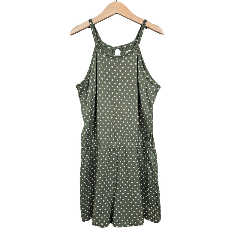 Old Navy Girls Patterned Romper Size 14 Green View 1