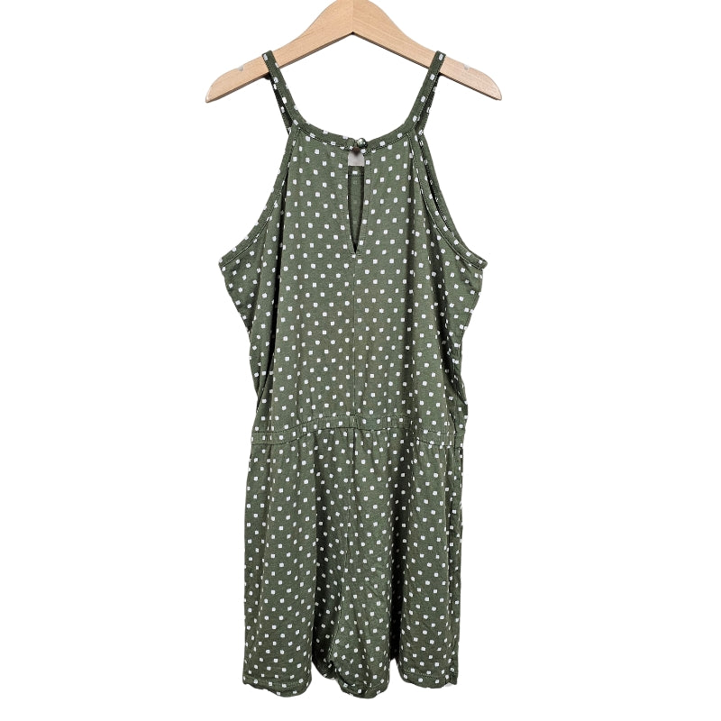 Old Navy Girls Patterned Romper Size 14 Green View 2