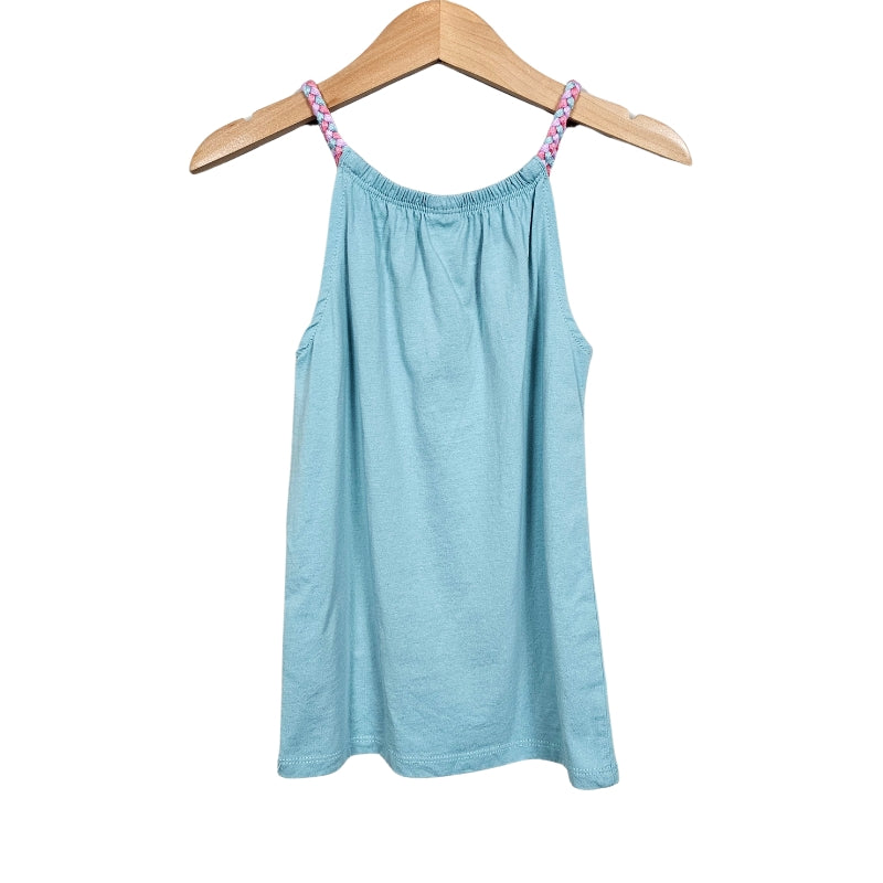 Oshkosh Toddler Girl Braided Strap Tank Top 4T Blue View 2