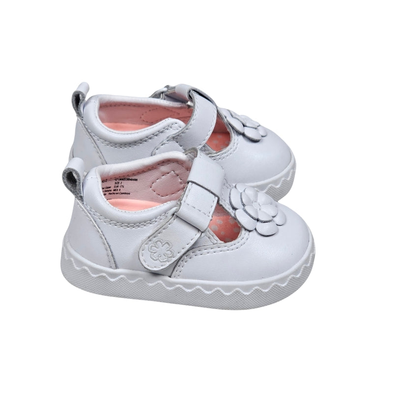 Wonder Nation Girls Mary Jane Shoes Size 2 White right view