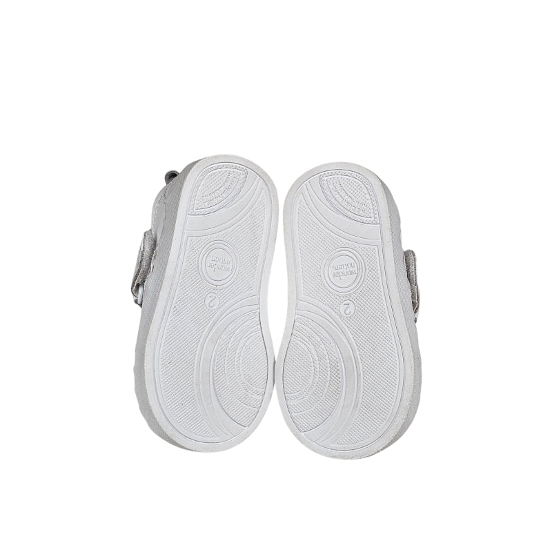 Wonder Nation Girls Mary Jane Shoes Size 2 White soles