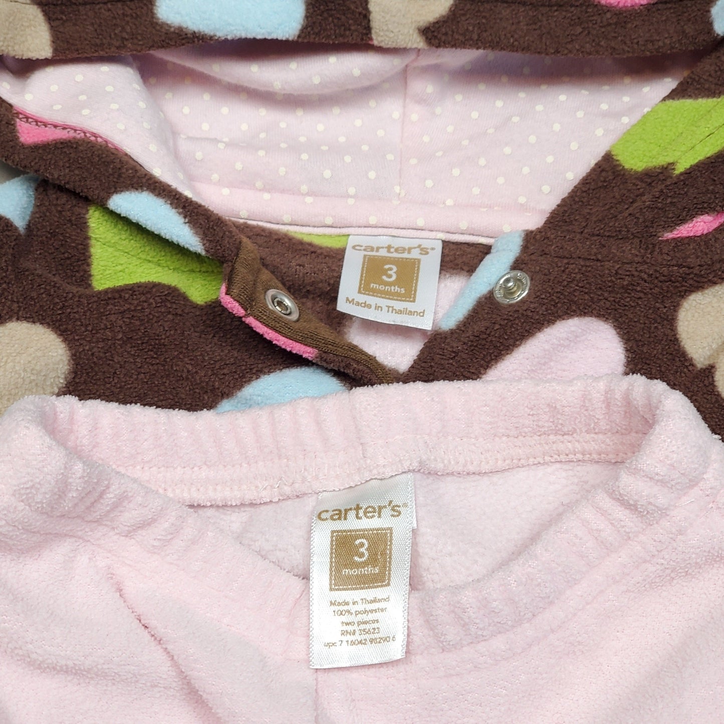 Carters Girls 2 Piece Heart Print Outfit 3M Used View 5