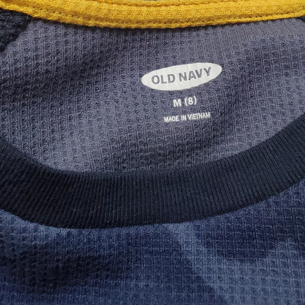 Old Navy Boys Navy Blue Camo Shirt Size 8 Used View 3