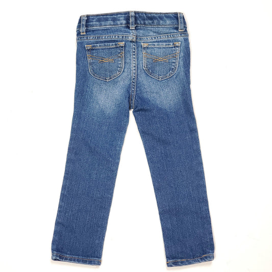 Baby Gap Girls Medium Wash Skinny Jeans 3T Used, back