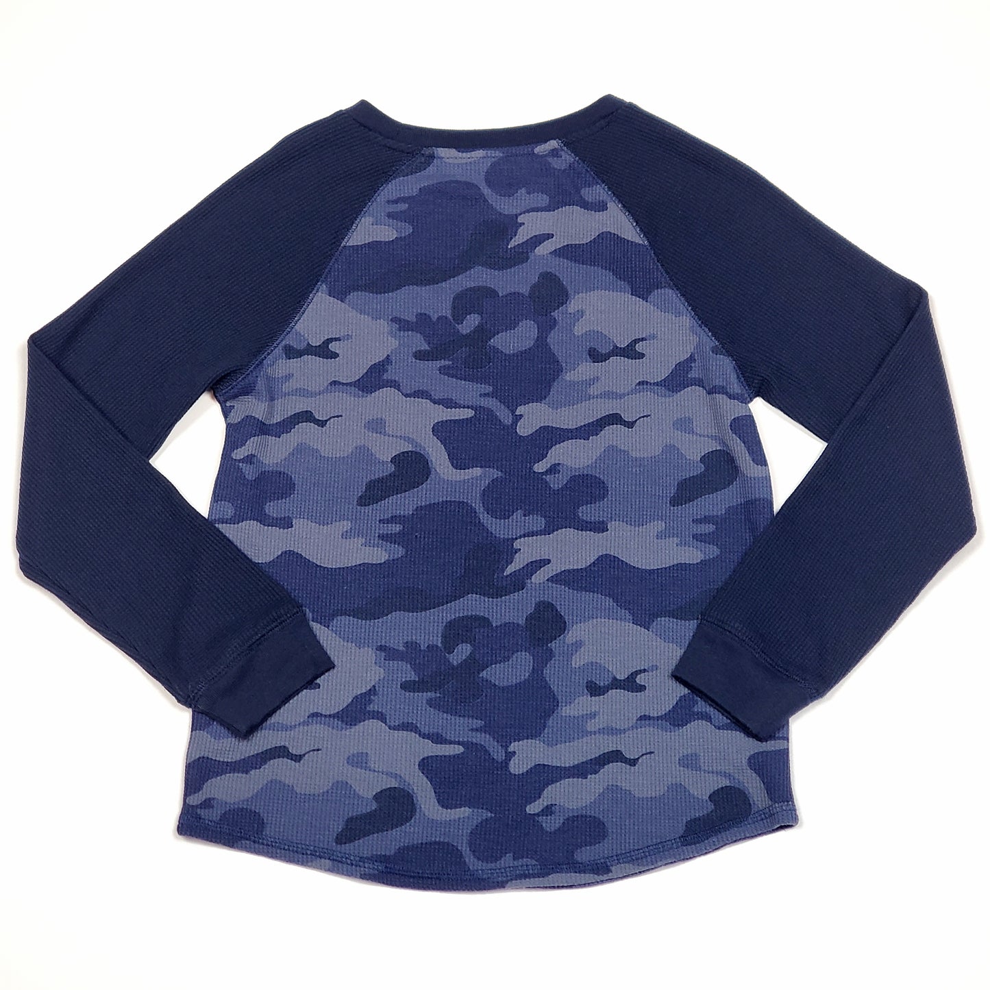 Old Navy Boys Navy Blue Camo Shirt Size 8 Used View 2