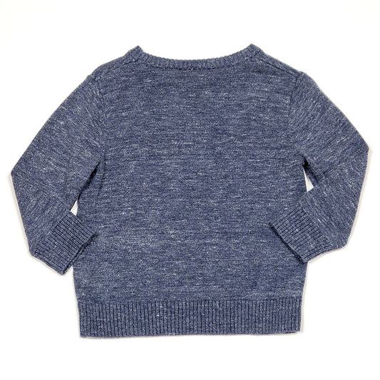 Childrens Place Blue White Boys Sweater 12M Used View 2