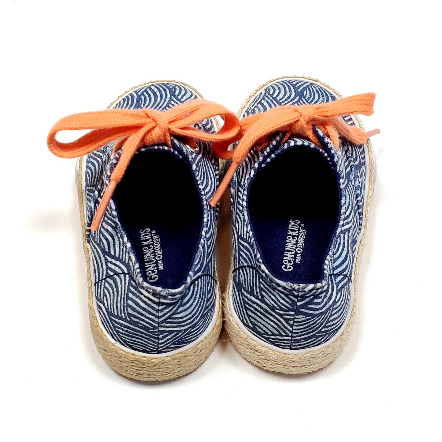 Genuine Kids Oshkosh Boys Blue White Shoes Size 6 Used View 3