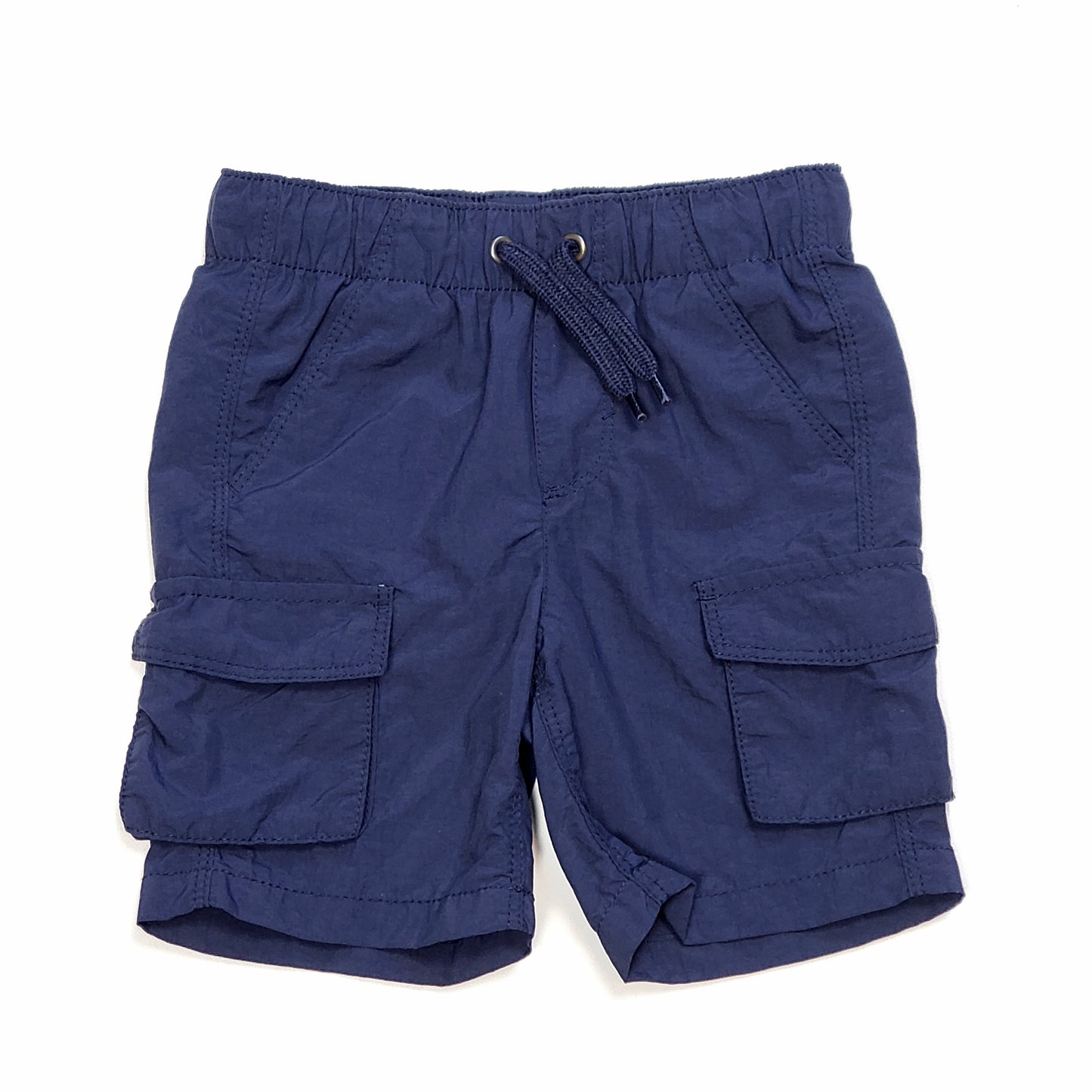 Old Navy Boys Navy Blue Cargo Shorts 2T Used View 1