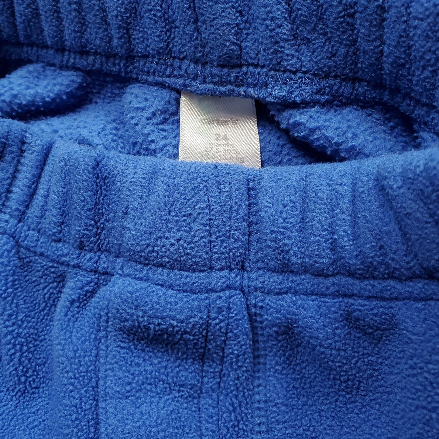 Carters Boys Blue Fleece Pants 24M Used View 3