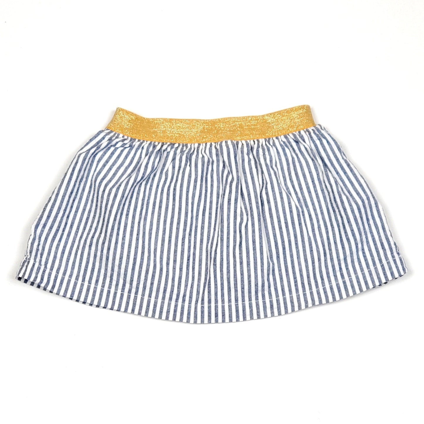 Carters Girls Blue Striped Skirt 18M Used View 1