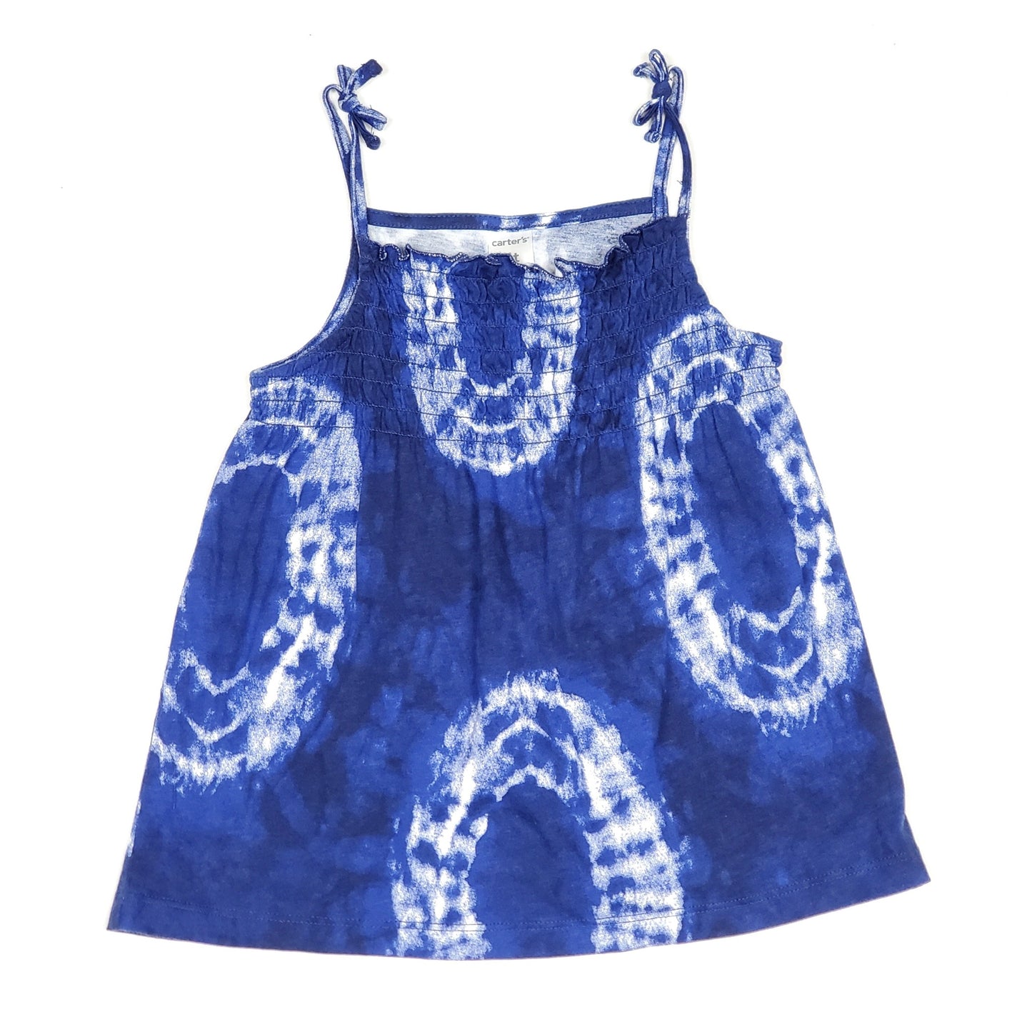 Carters Girls Blue Tie Dye Top 4T Used View 1