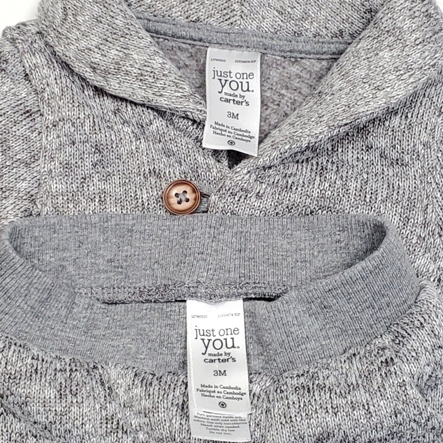 Just One You Carters Boys Sweater Pants Set 3M Used View 5