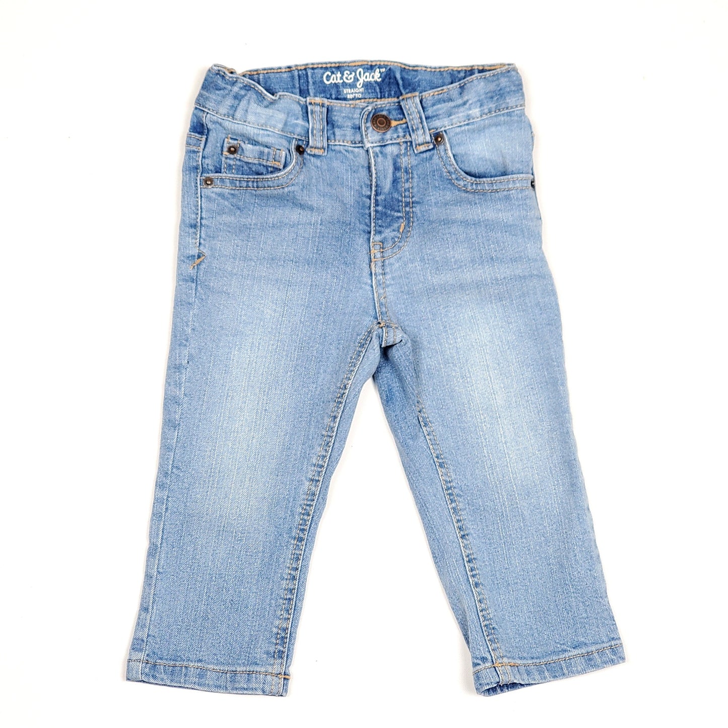 Cat Jack Boys Light Wash Jeans 18M Used View 1