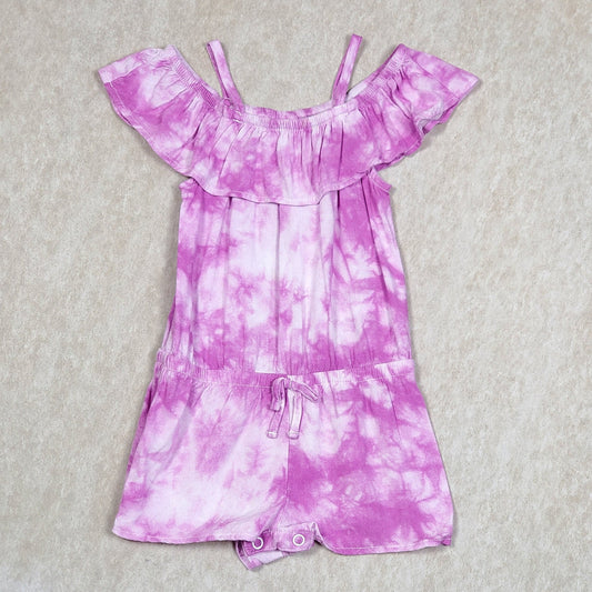 Cat Jack Girls Puple Tie Dye Romper 18M Used View 1