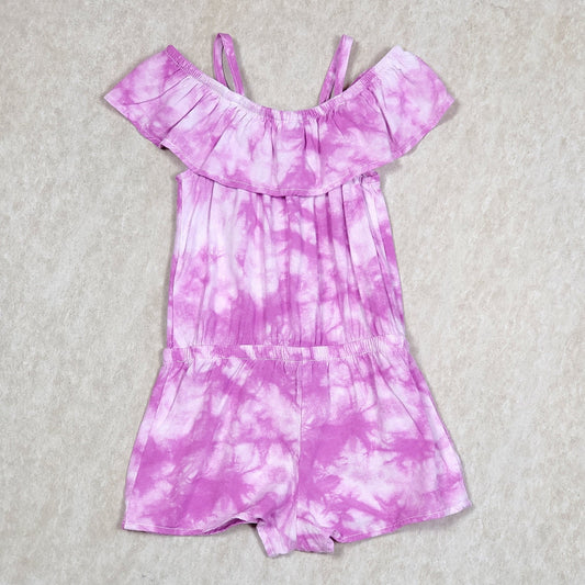 Cat Jack Girls Puple Tie Dye Romper 18M Used View 2