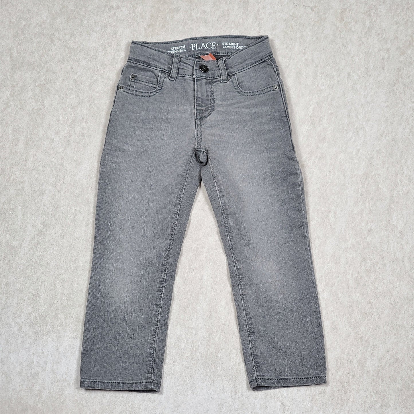 Childrens Place Boys Grey Jeans Size 4 NWT View 1