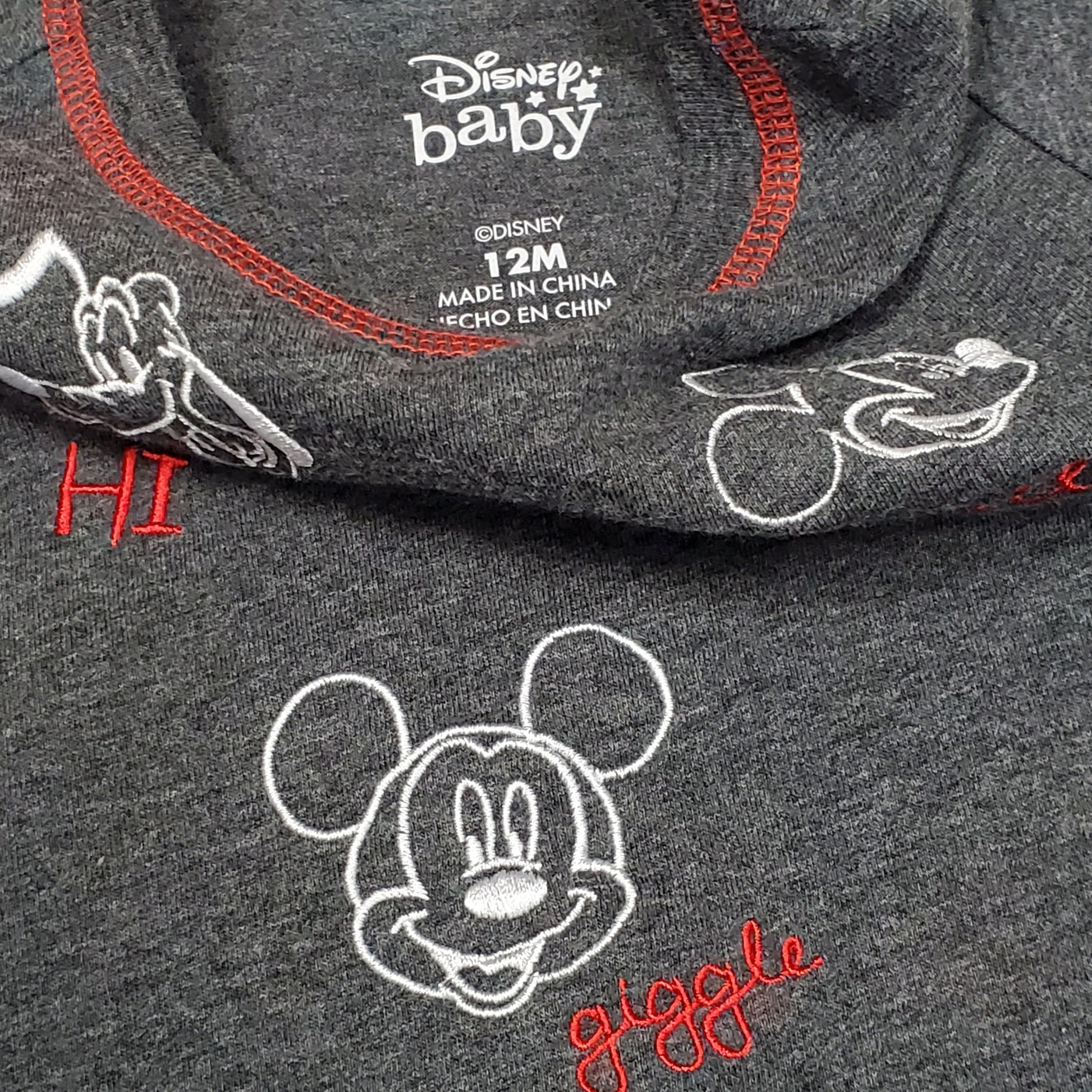Disney Baby Mickey Mouse Goofy Shirt 12M Used View 3