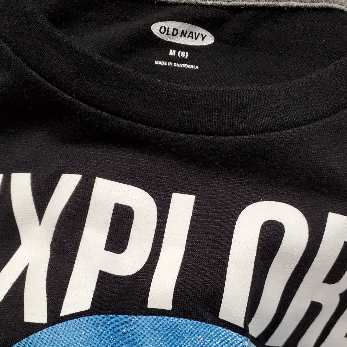 Old Navy Boys Explore Graphic Tee Size 8 Used View 3