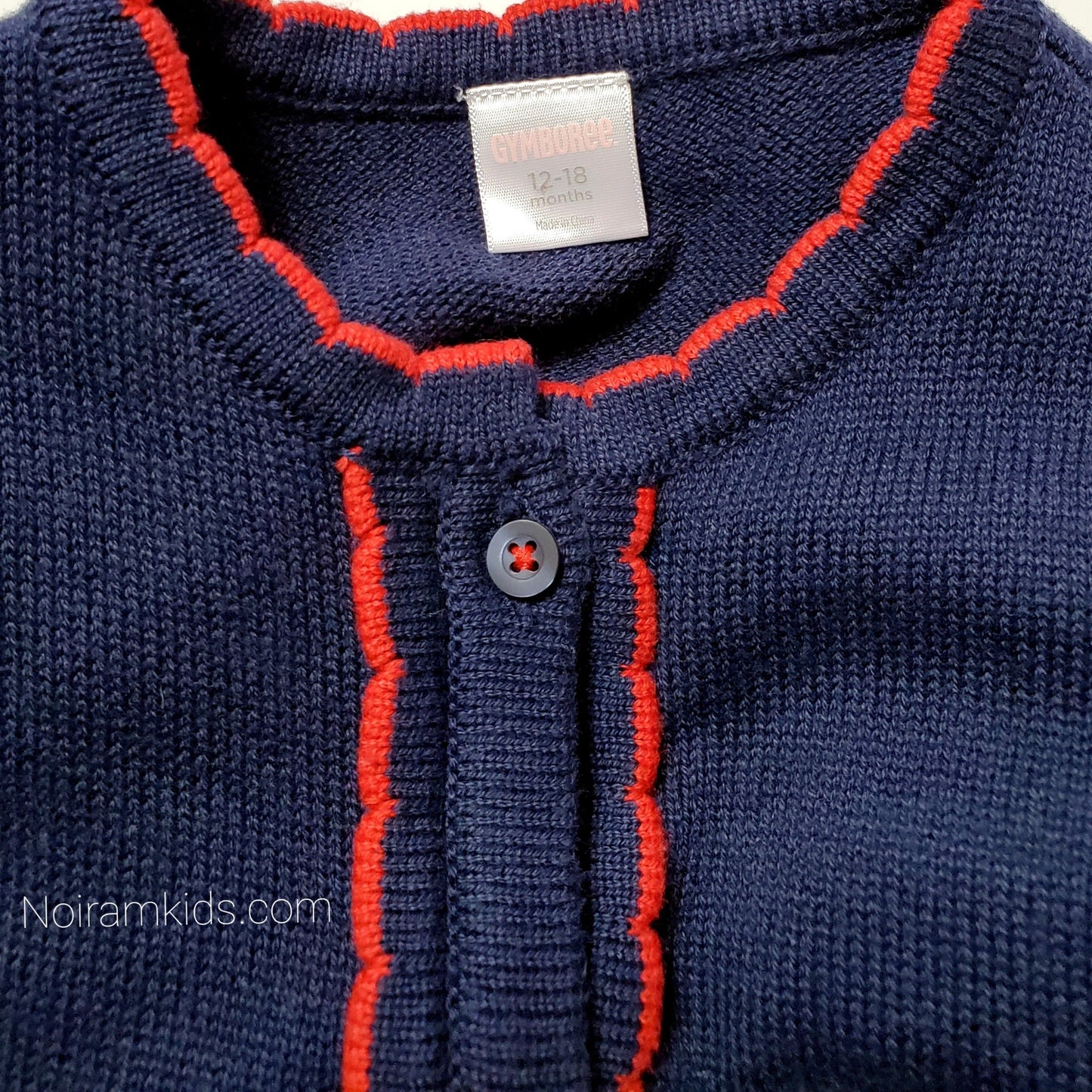 Gymboree Navy Blue Girls Cardigan Sweater Used View 3