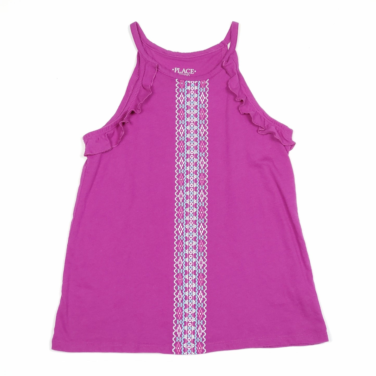 Childrens Place Girls Purple Tank Top Size 10 Used View 1