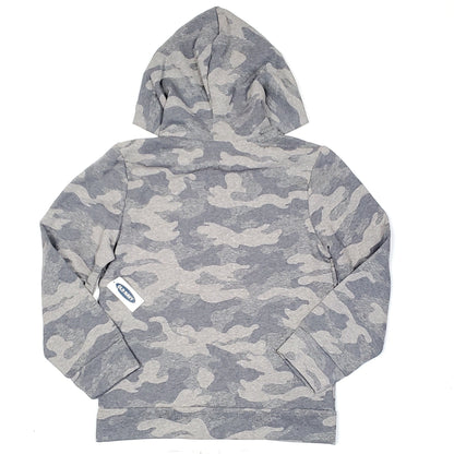 NWT Old Navy Grey Camo Zip Up Boys Hoodie Size 8 Used View 2