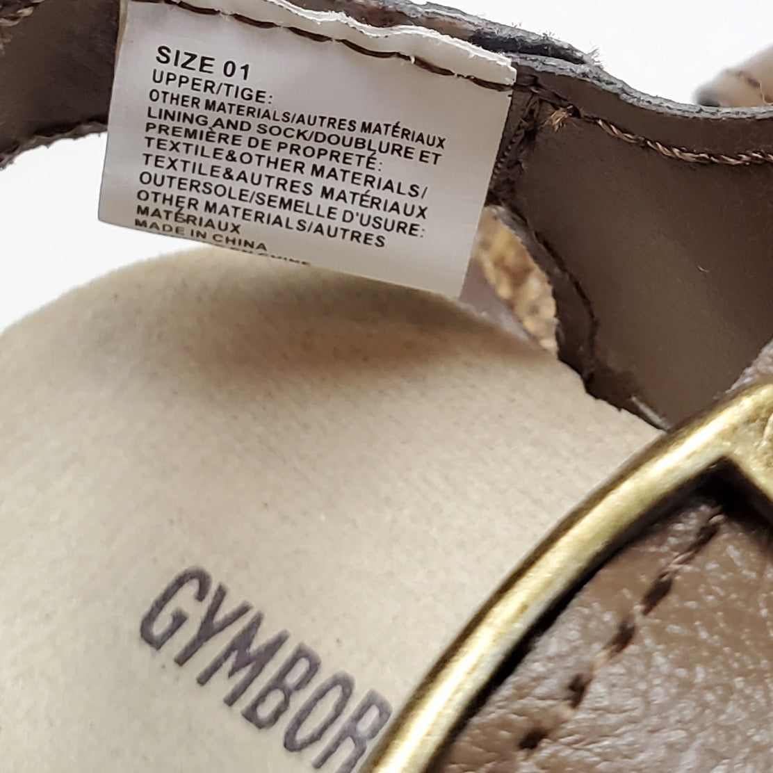 Gymboree Baby Brown Sandals Size 01 Used View 5