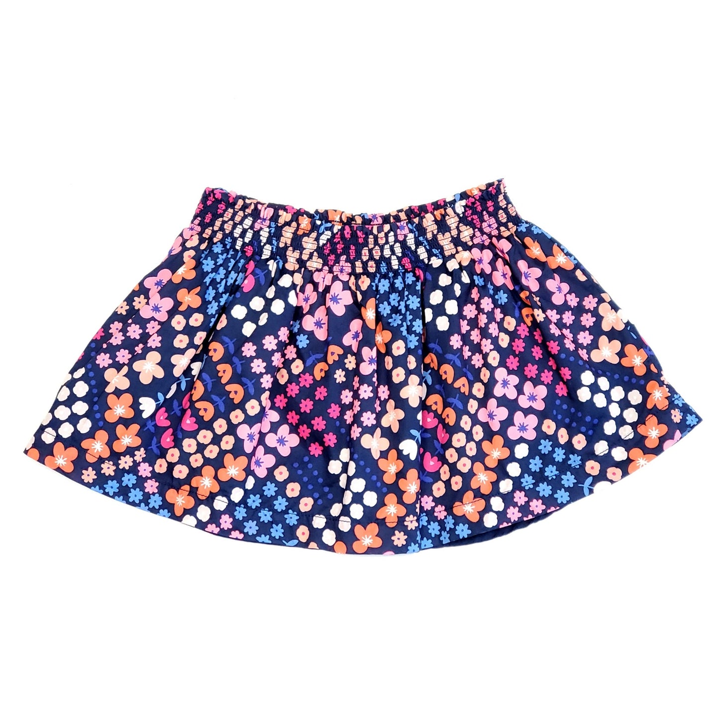 Gymboree Girls Blue Floral Print Skirt 2T Used View 1