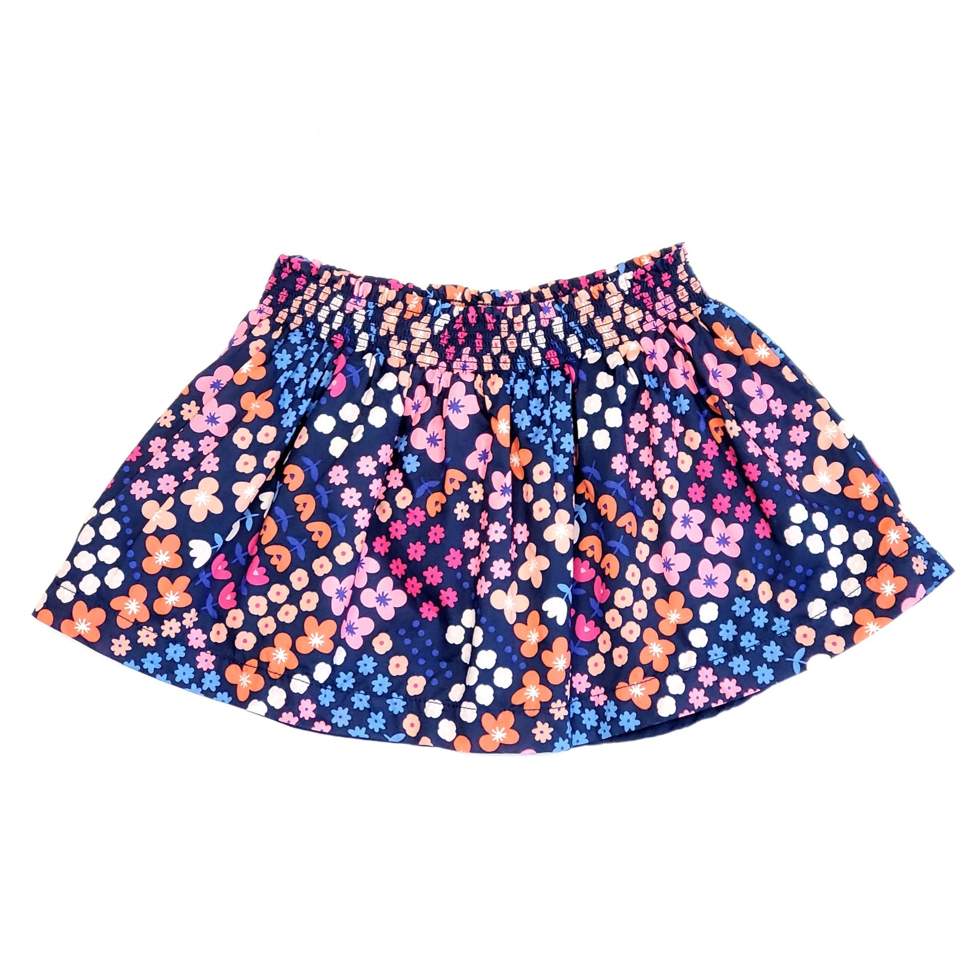 Gymboree Girls Blue Floral Print Skirt 2T Used View 1