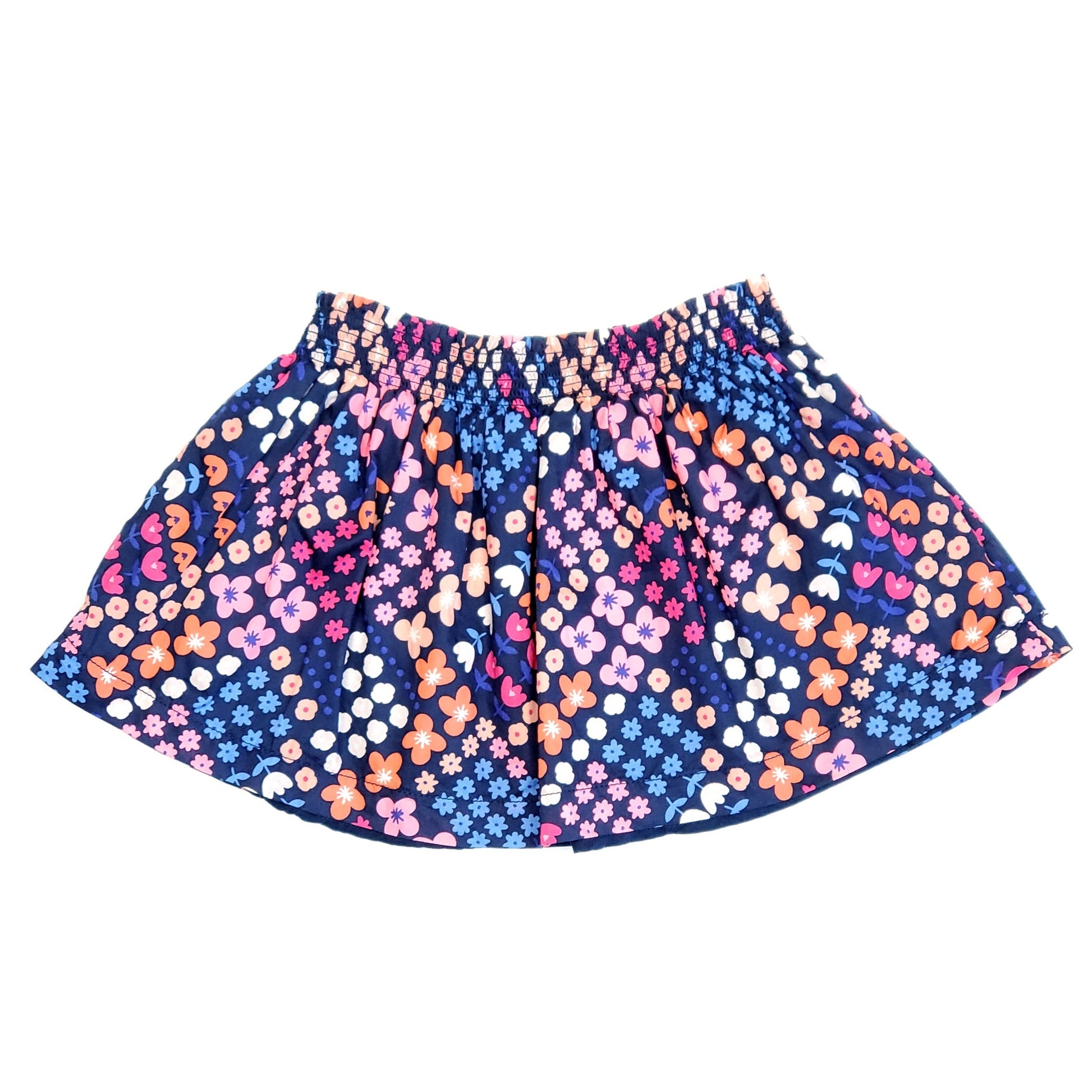 Gymboree Girls Blue Floral Print Skirt 2T Used View 2