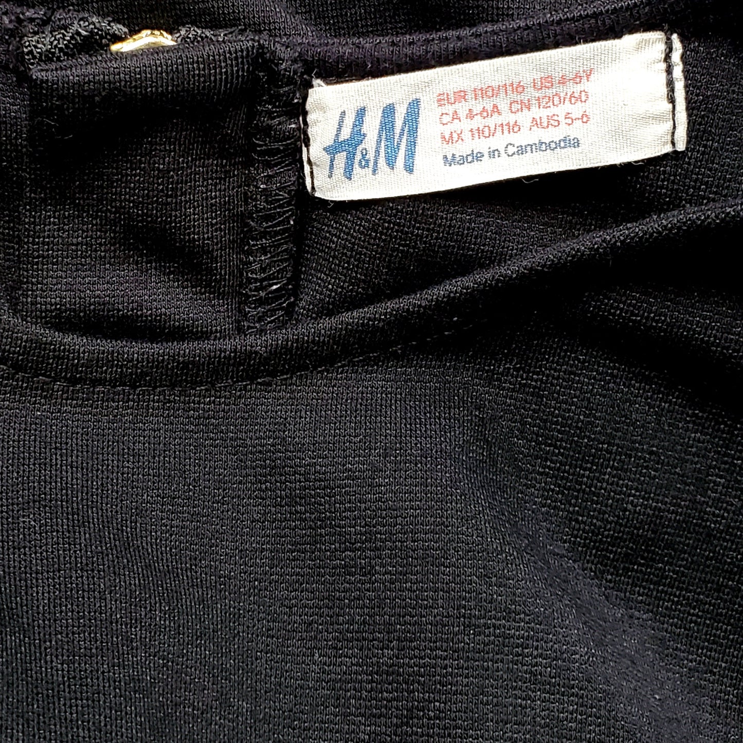 HM Girls Black High Low Dress Size 4 Used View 4