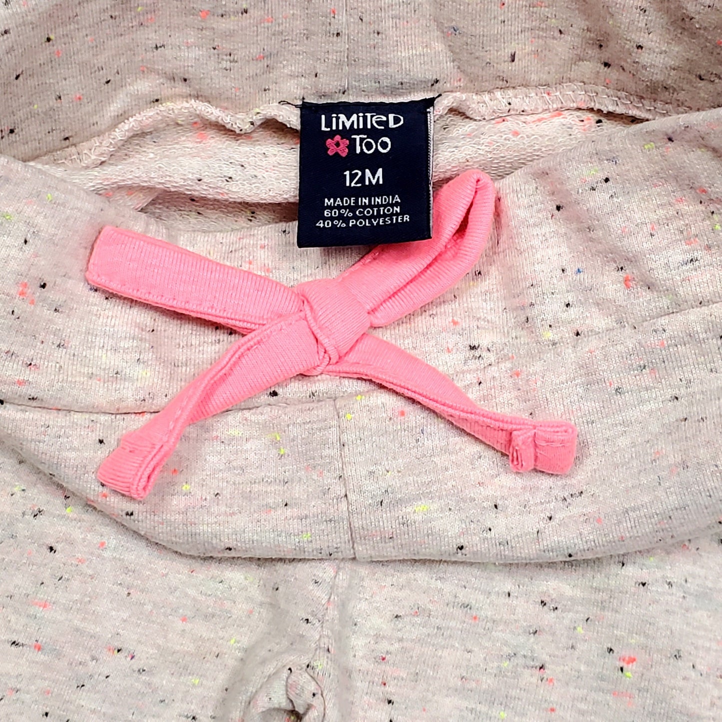 Limited Too Girls Splatter Print Sweatpants 12M Used View 4