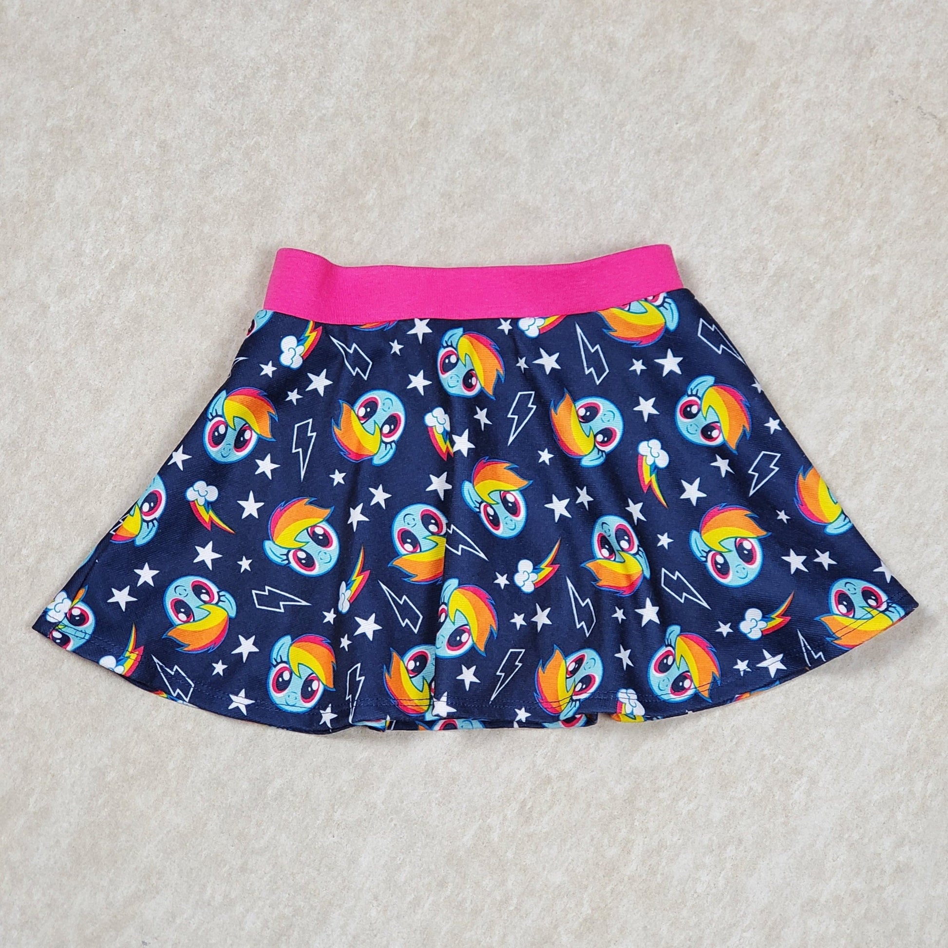 My Little Pony Girls Rainbow Dash Skort 4T Used View 1