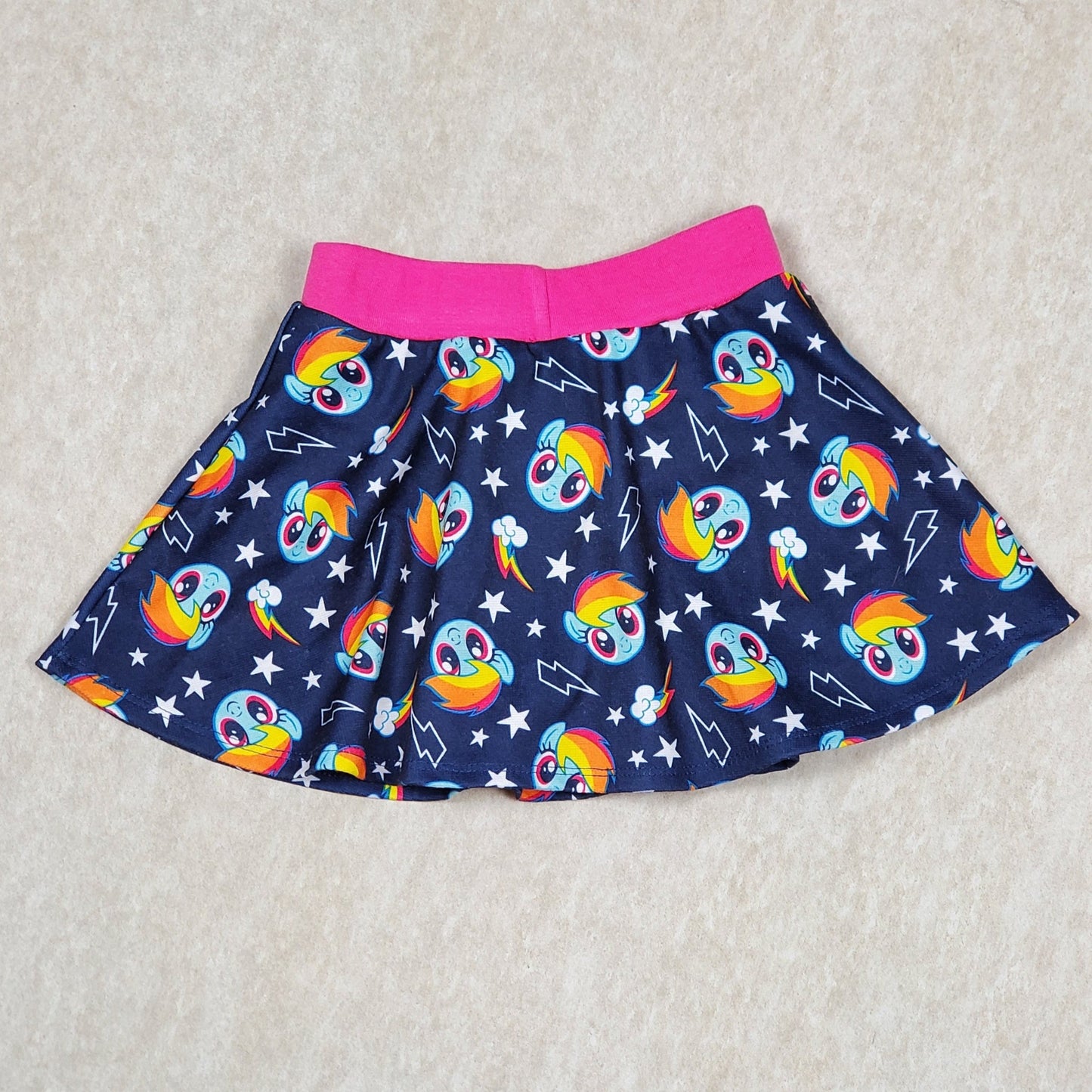 My Little Pony Girls Rainbow Dash Skort 4T Used View 3
