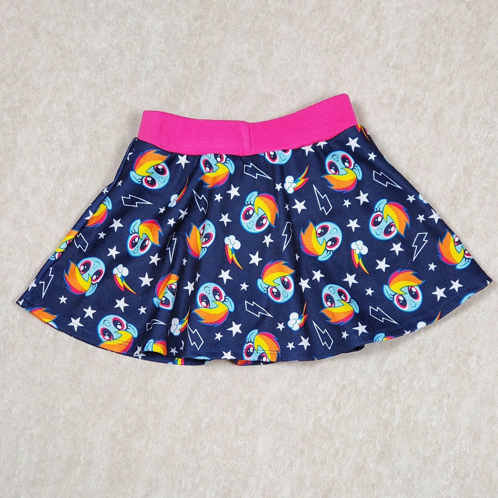 My Little Pony Girls Rainbow Dash Skort 4T Used View 3