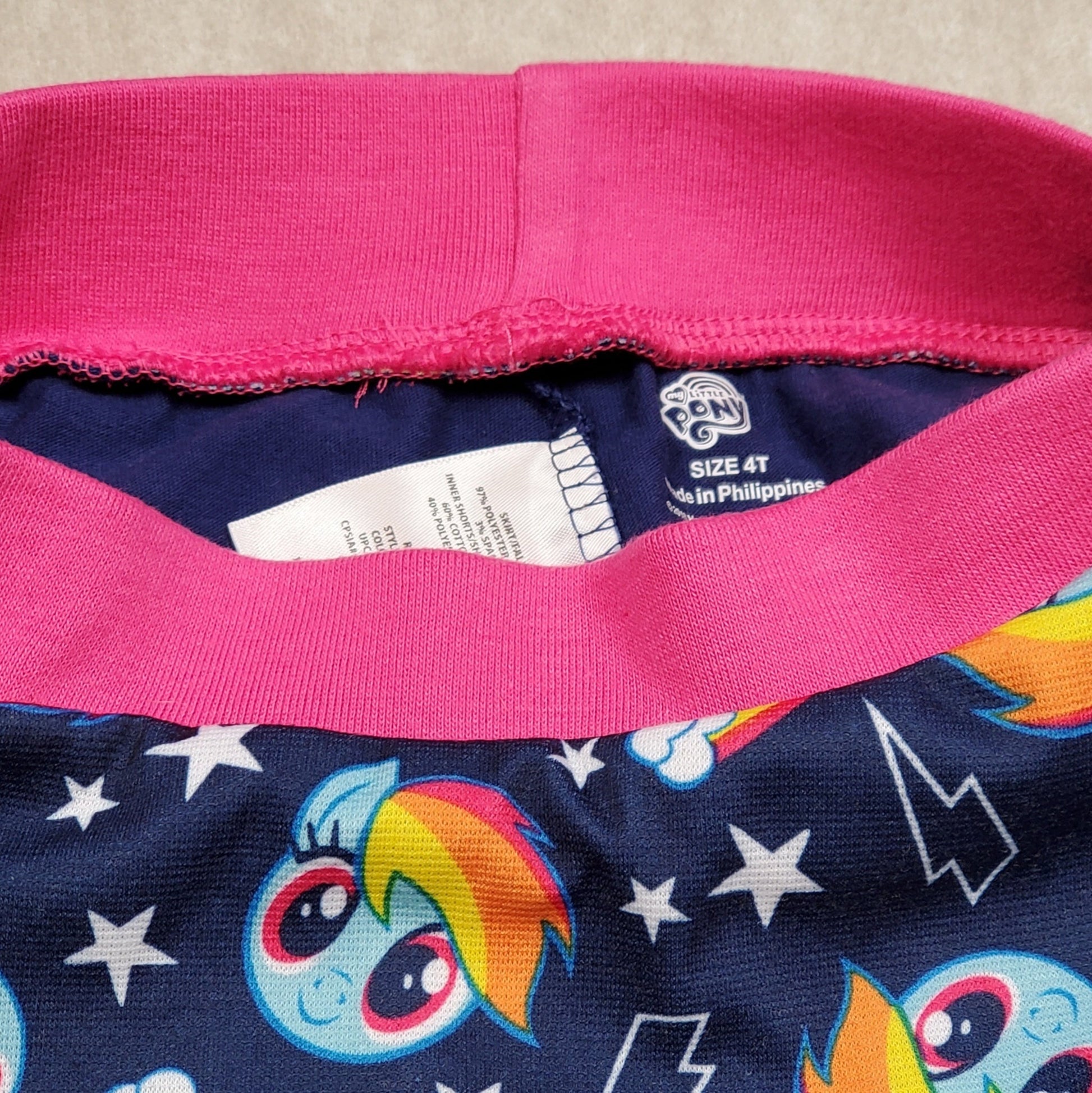 My Little Pony Girls Rainbow Dash Skort 4T Used View 4