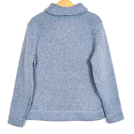 Old Navy Boys Blue Shawl Fleece Sweater Size 6 Used View 2