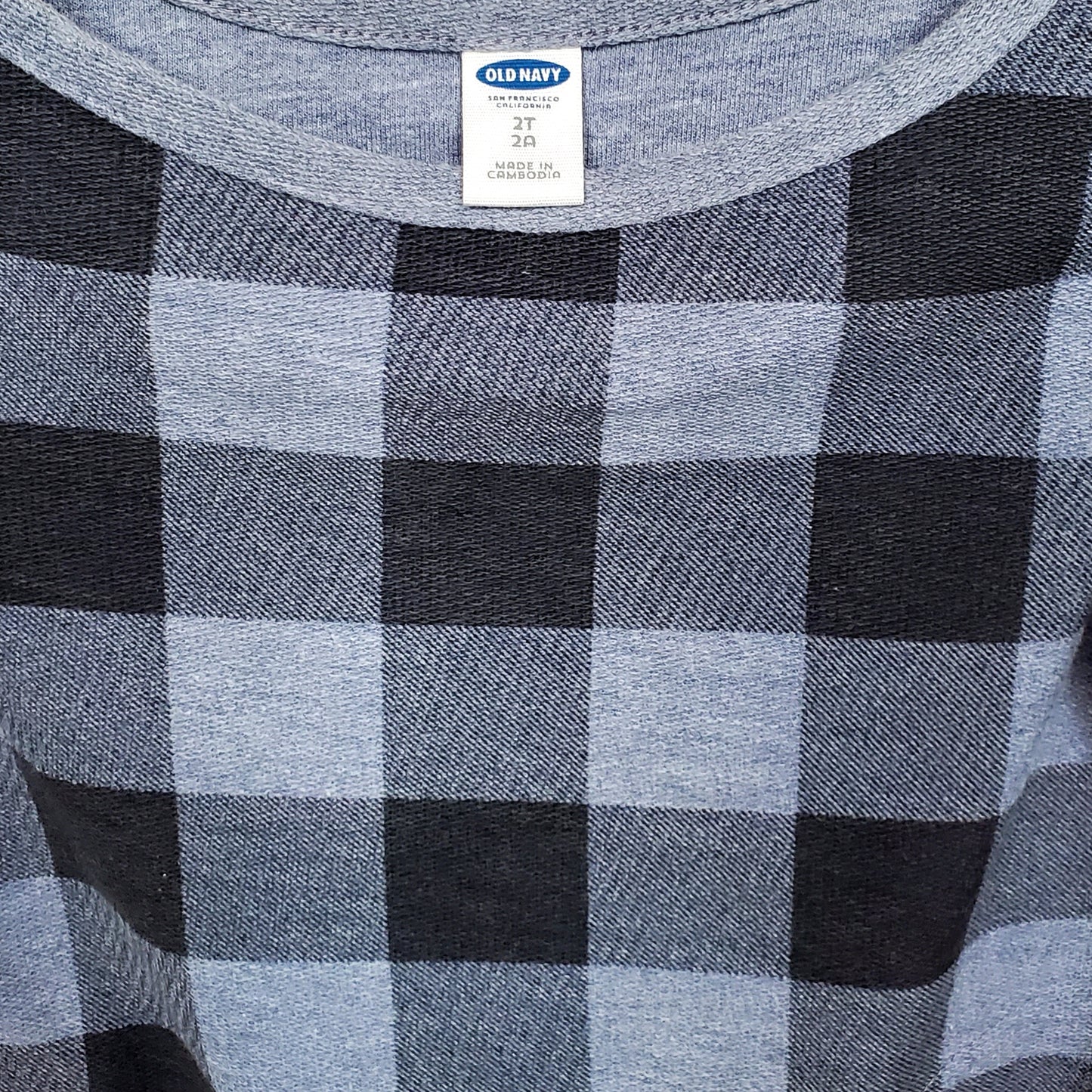 Old Navy Girls Blue Plaid Sweater Dress 2T