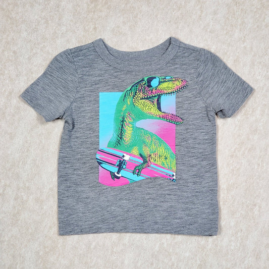 Old Navy Boys Dino Skateboard Shirt 12M Used View 1