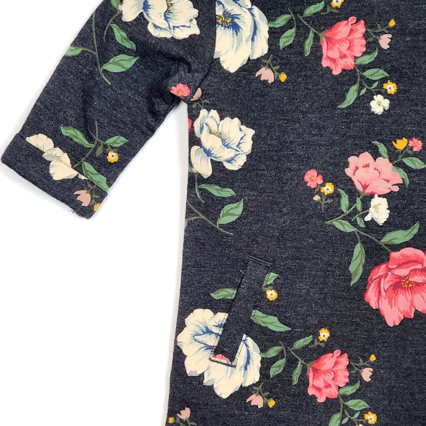 Old Navy Girls Floral Sweater Dress 0-3M NWT View 3