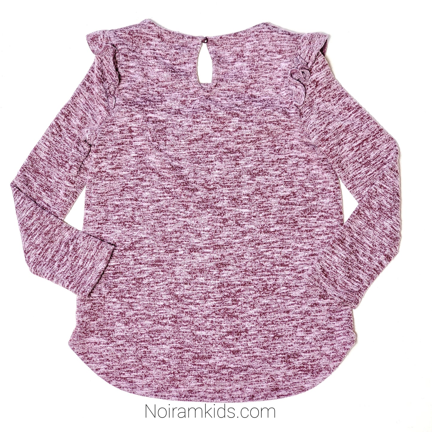 Old Navy Pink Ruffle Girls Top Size 8 Used View 2
