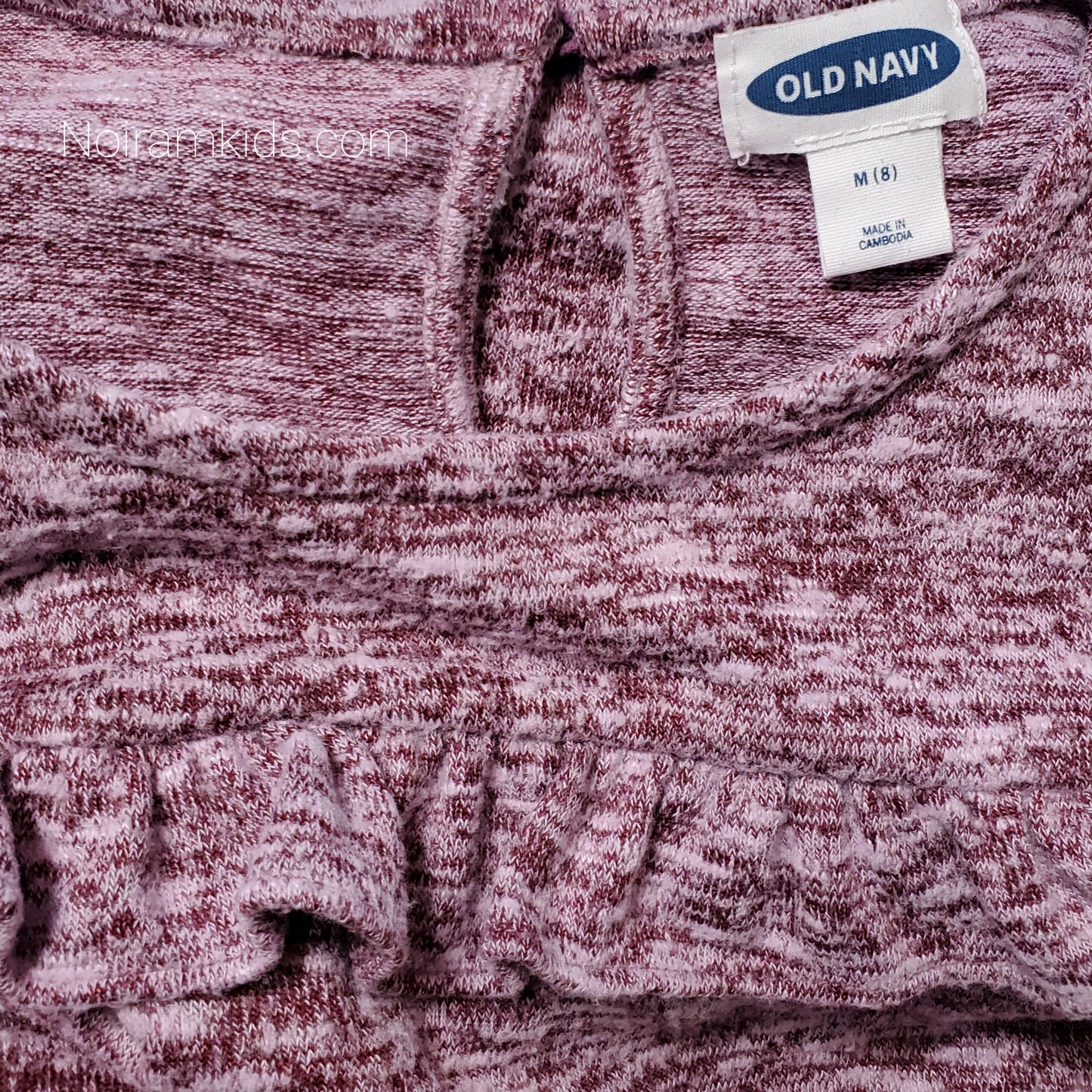 Old Navy Pink Ruffle Girls Top Size 8 Used View 3