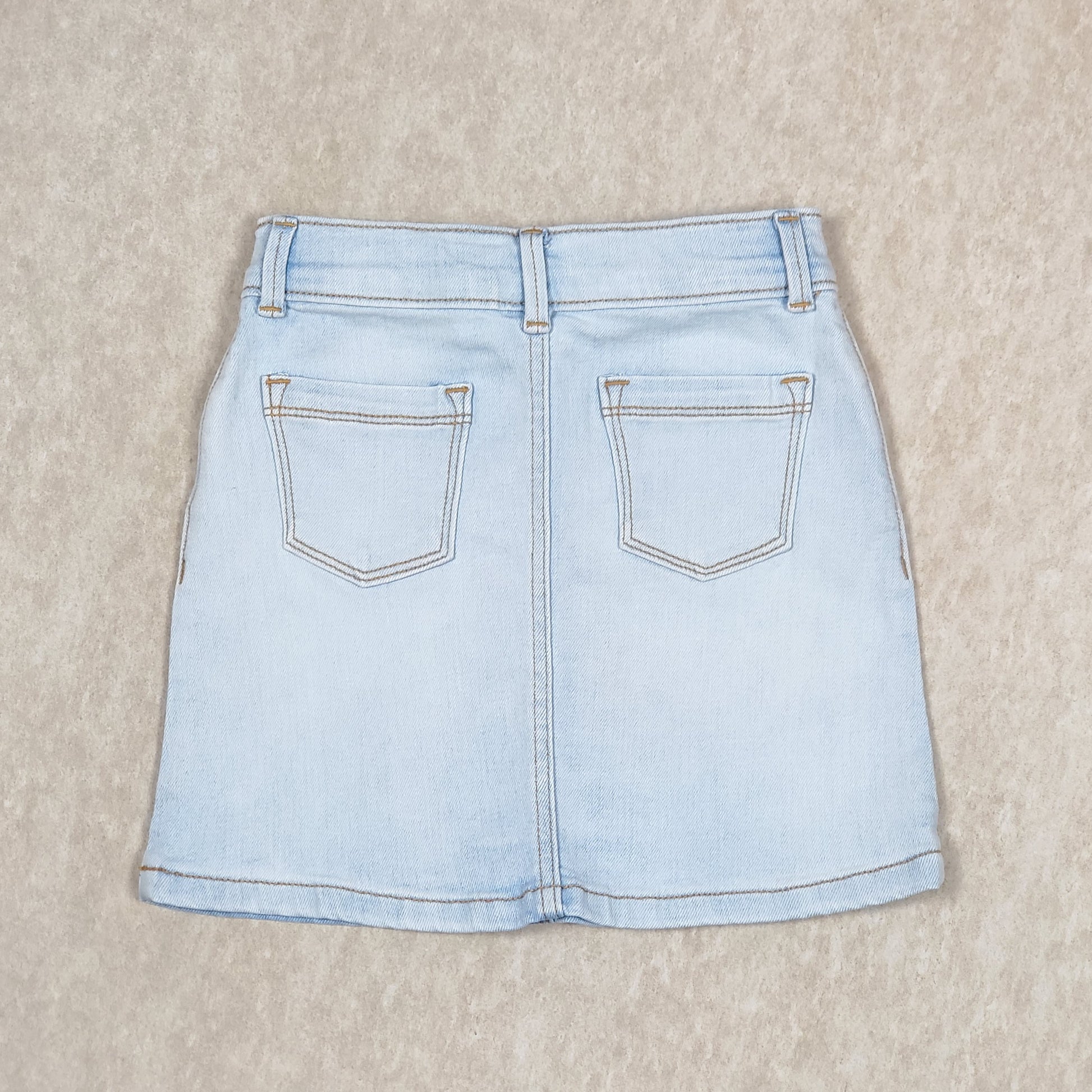 Old Navy Girls Light Wash Stretch Denim Skirt 5T Used View 2