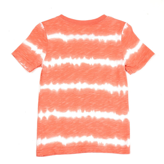 Carters Boys Orange White Tie Dye Tee 2T Used View 2