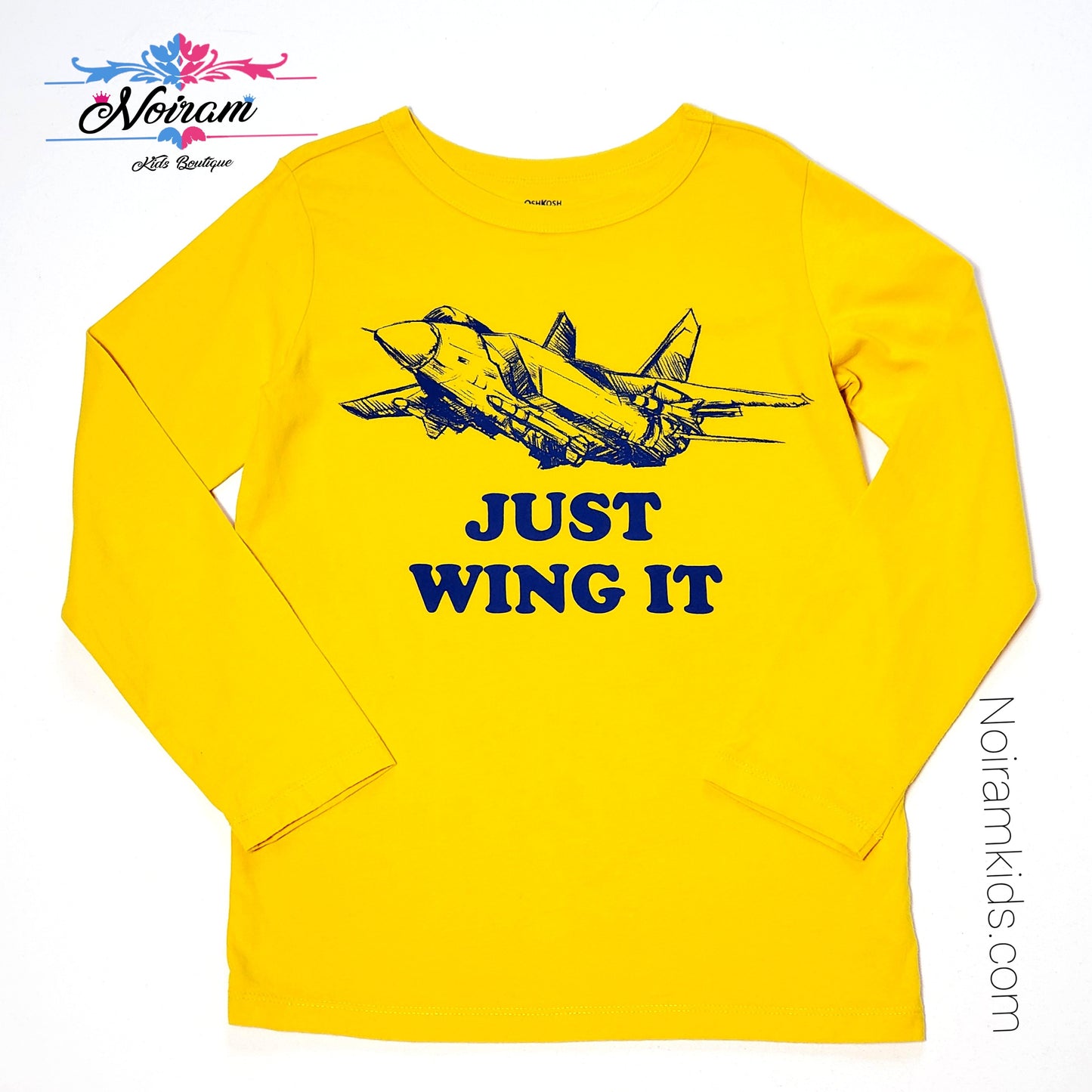 Oshkosh Airplane Graphic Boys Shirt Used View 1