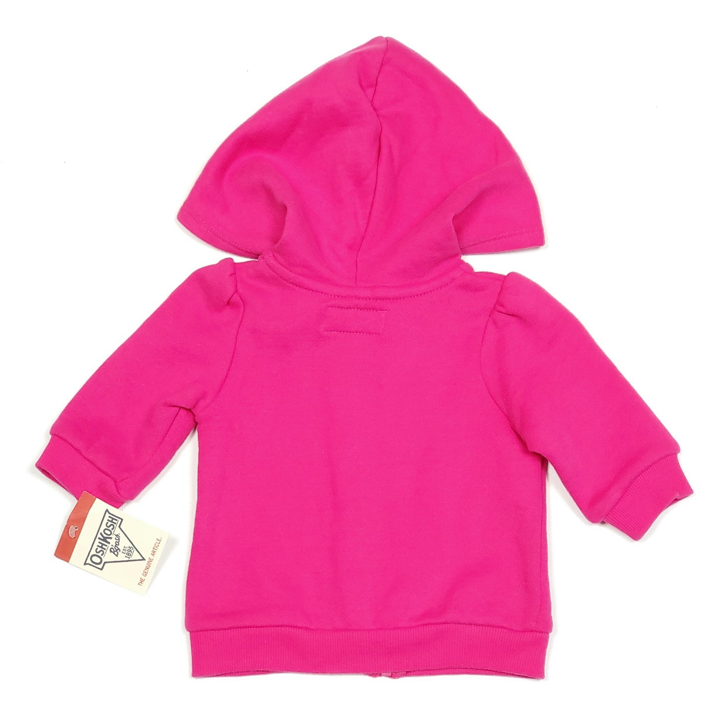 Oshkosh Girls Pink Zip Up Hoodie 3M NWT View 3