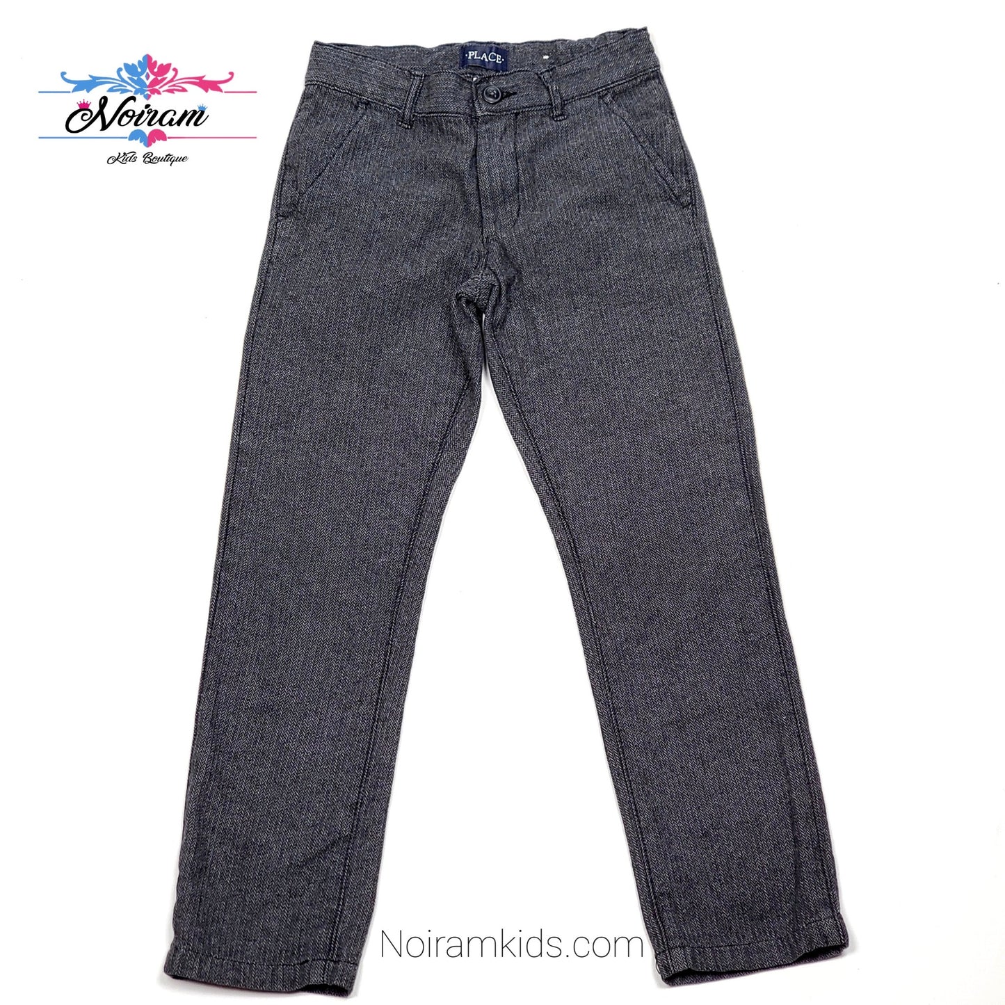 Childrens Place Grey Boys Pants Size 8 Used View 1