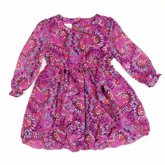Route 66 Girls Purple Patterned Dress 6M Used View 1