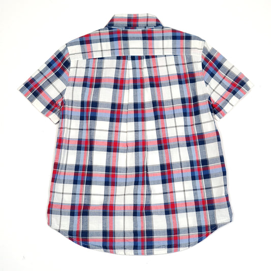 Ralph Lauren Boys Blue White Plaid Shirt Size 5 Used View 2