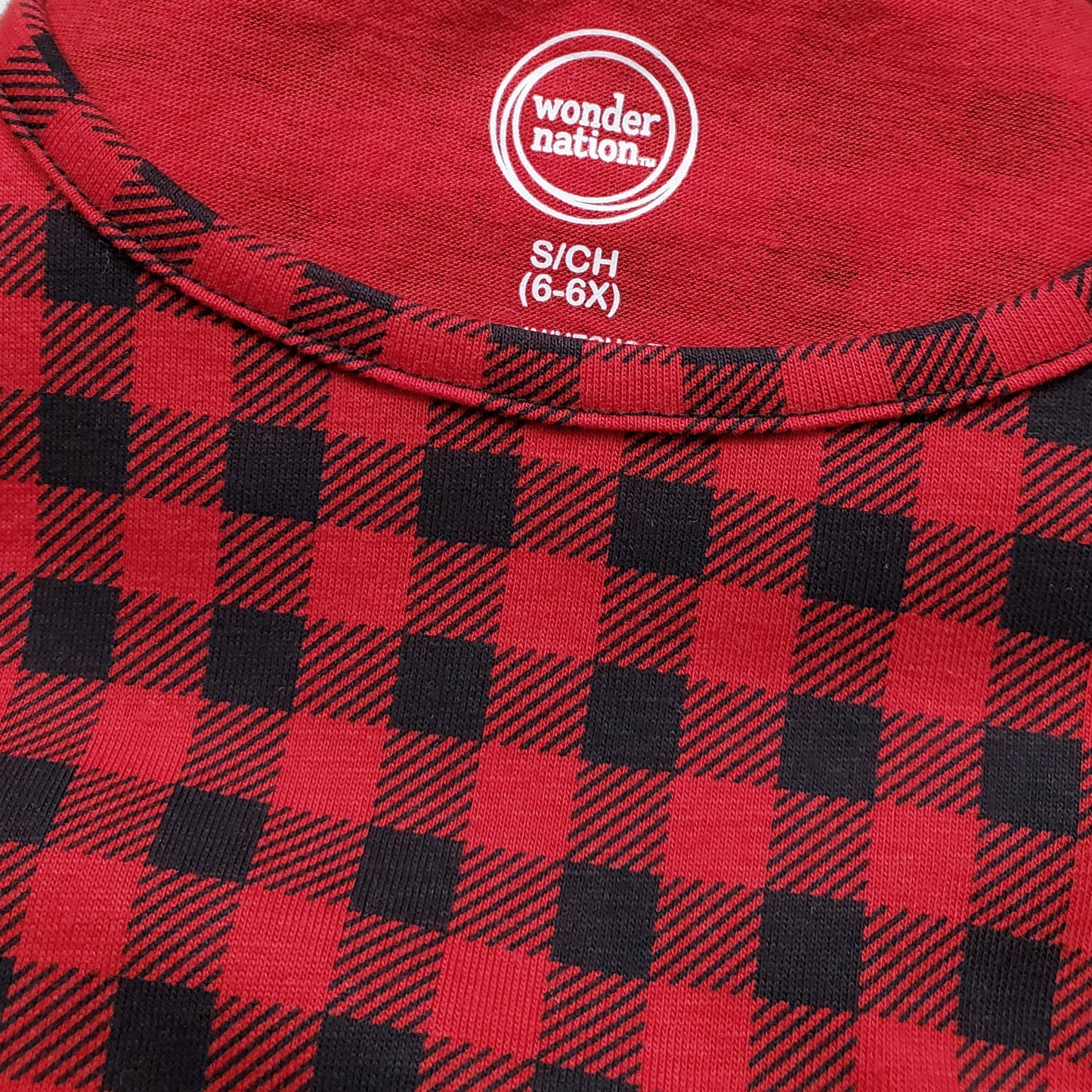 Wonder Nation Girls Buffalo Plaid Dress Size 6 Used View 3
