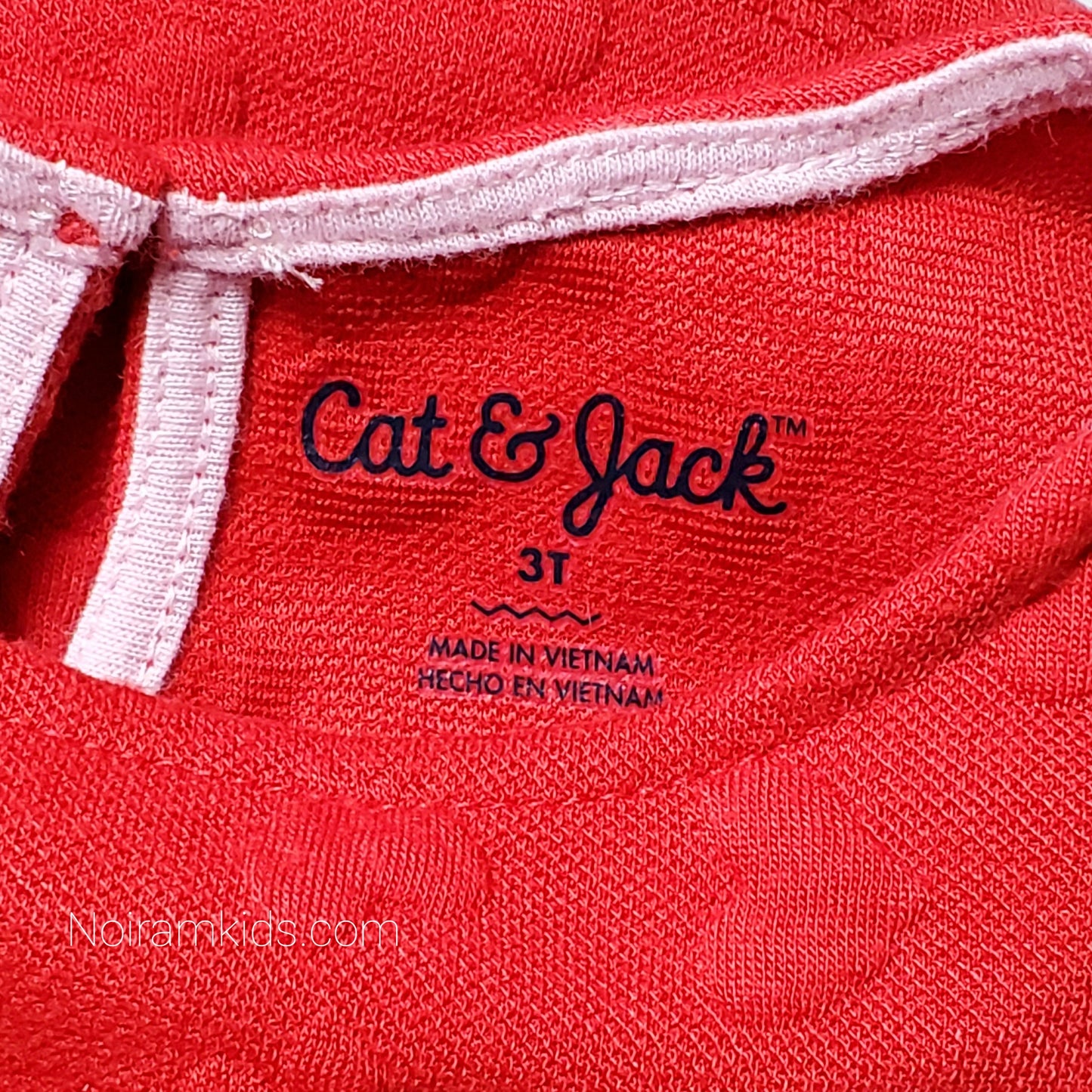 Cat Jack Girls Red Heart Print Dress 3T Used View 4